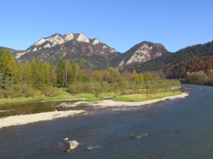 Widok na Trzy Korony i Dunajec