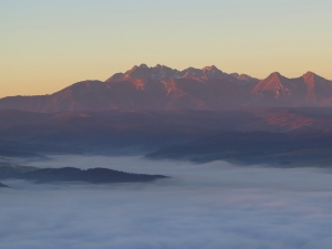 Widok na Tatry z Trzech Koron
