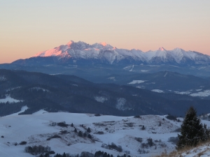 Zimowy widok z Wysokiego Wierchu
