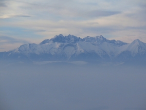 Tatry z Trzech Koron zimą