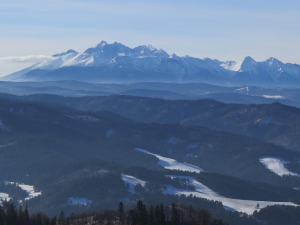 Widok z Wysokiej na Tatry
