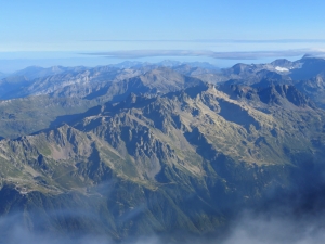 Widok z Aiguille du Midi