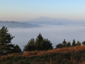 Widok z Wysokiego Wierchu na Tatry