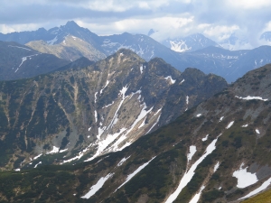 Widok z Kopy Kondrackiej na Tatry Wysokie