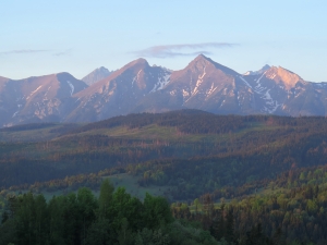 Tatry z Przełęczy nad Łapszanką