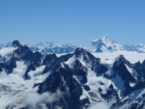 Widok z Aiguille du Midi